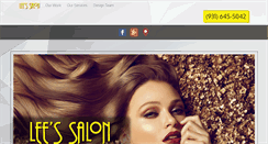 Desktop Screenshot of leessalon.com