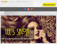Tablet Screenshot of leessalon.com